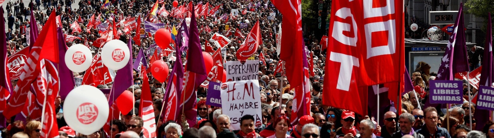 Los sindicatos centran el 1 de mayo en el clamor contra la consolidación del precariado