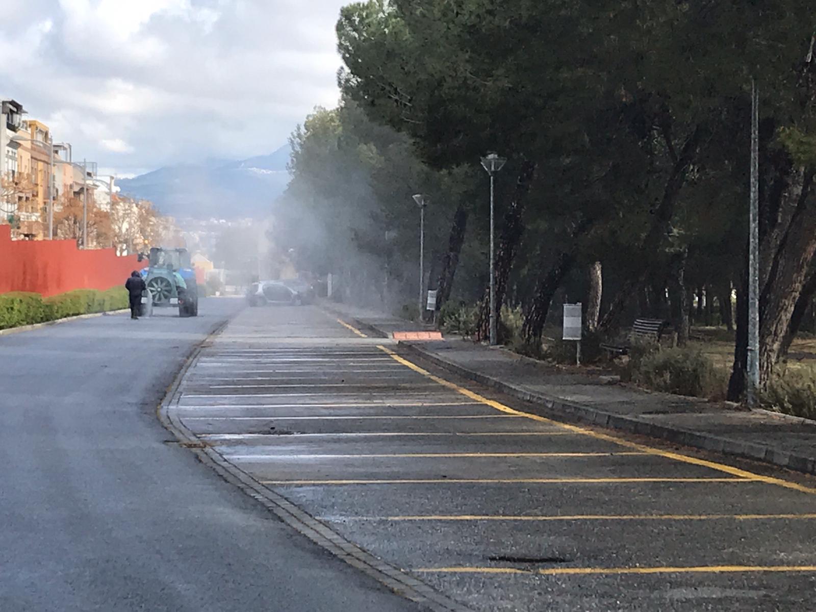 Diputación establece un protocolo de limpieza y desinfección de calles y espacios públicos en los municipios