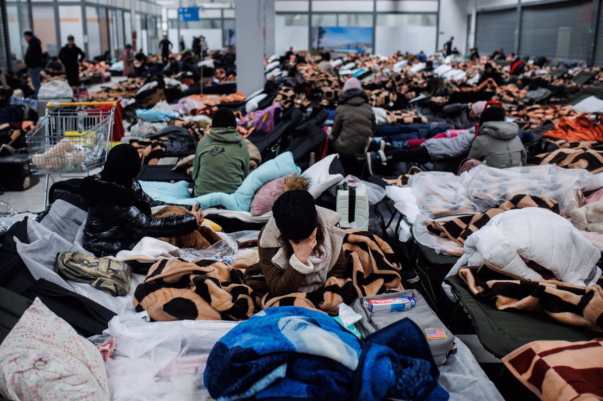 El Arzobispado organiza una caravana de vehículos a la frontera para trasladar refugiados