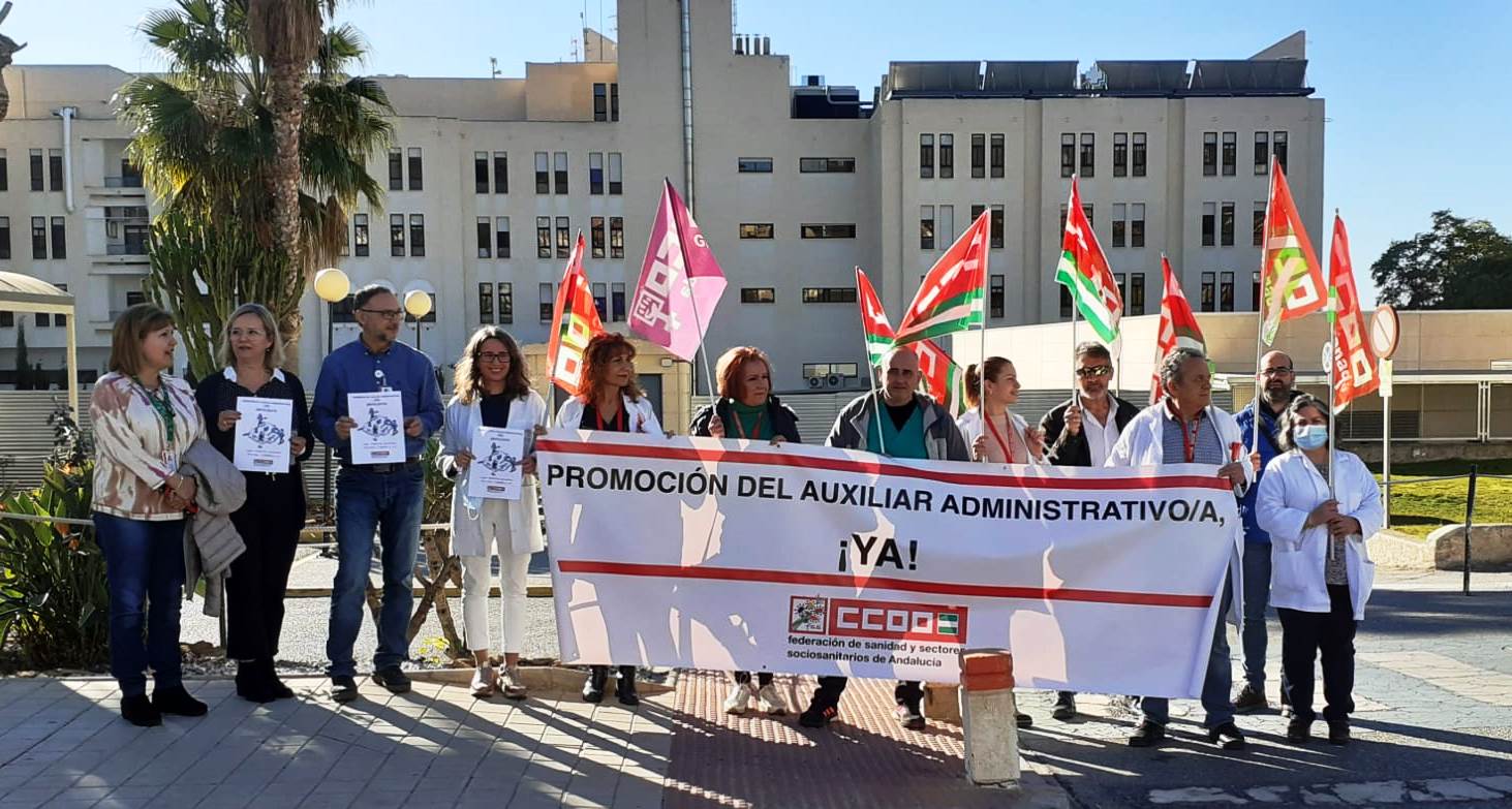 CCOO reclama en el Hospital de Motril la promoción del personal Auxiliar Administrativo a la categoría de Administrativo